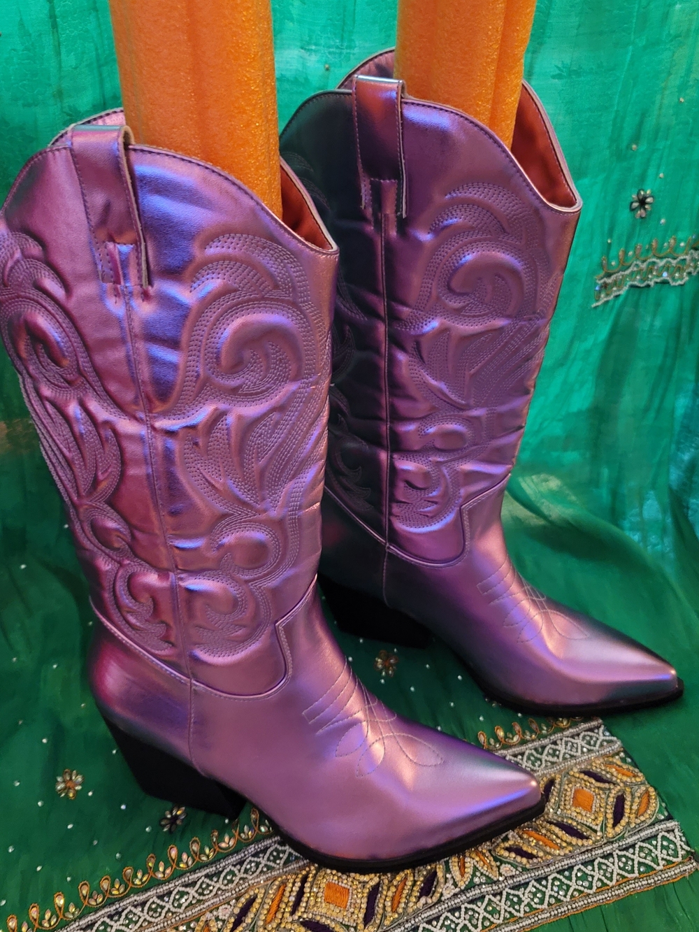 Purple Women's Western Cowboy Boots